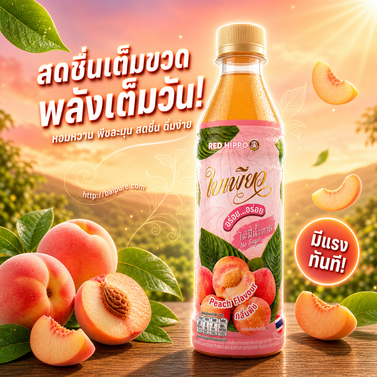 ใบเพียว รสพีช
