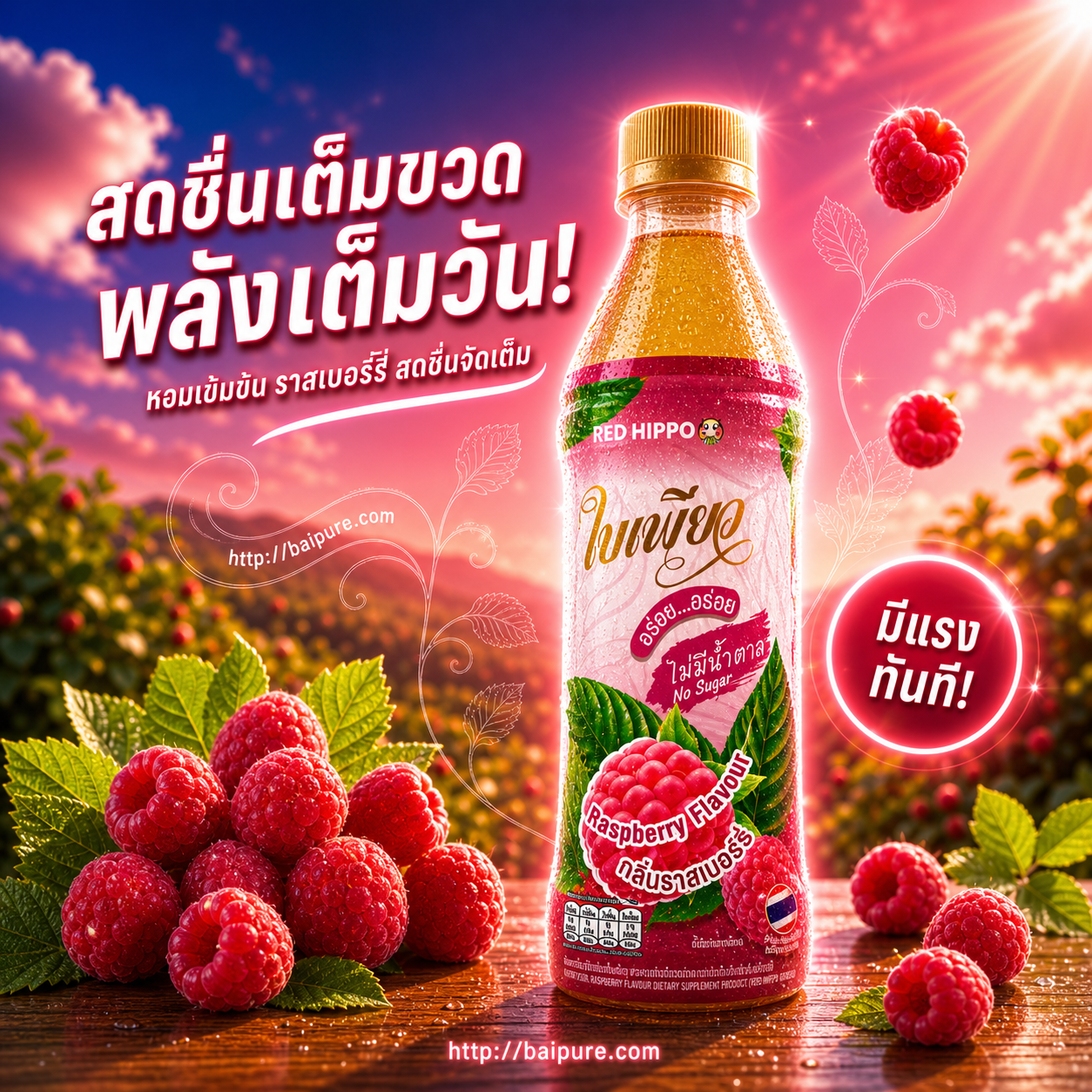 ใบเพียว รสราสเบอร์รี่